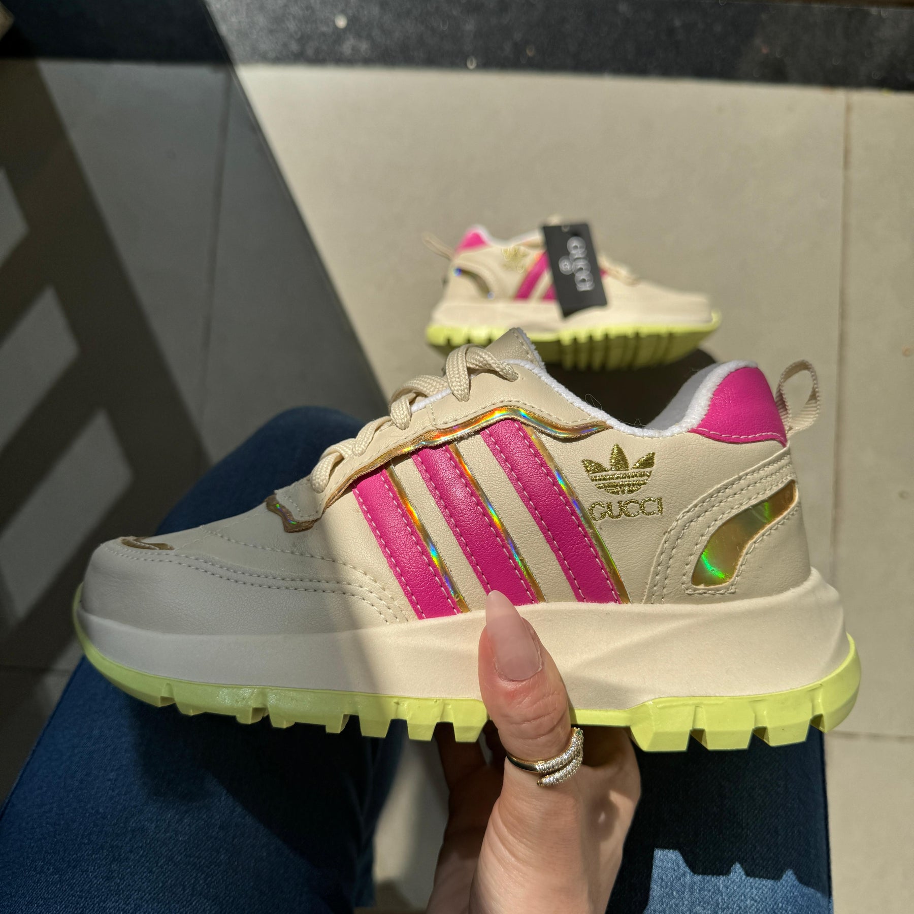 TĂȘnis Gucci Nude Pink Feminino Premium