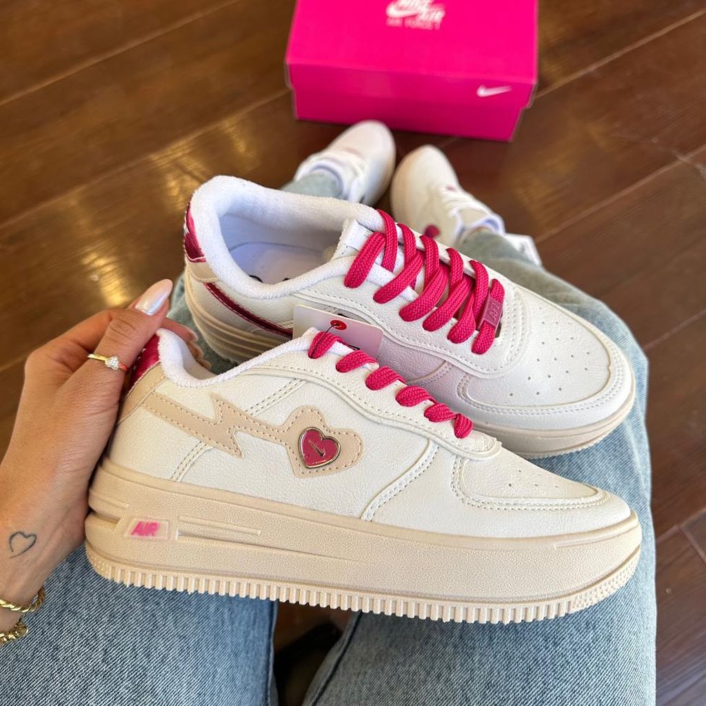 Nike Air Force Love Pink Feminino Premium - Conforto Extra e Estilo