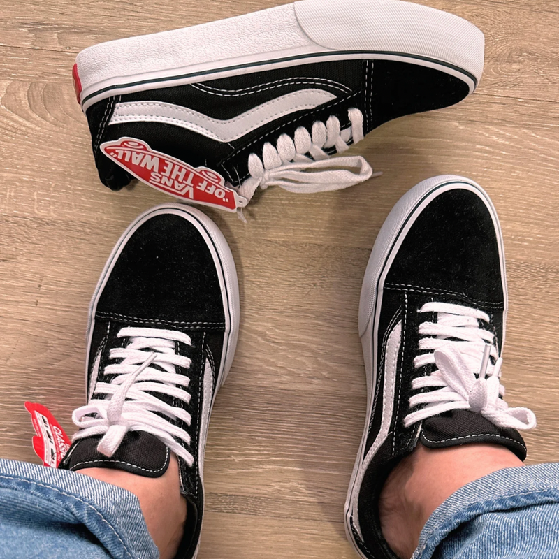 Tênis Vans Masculino Old Preto/Branco Vans