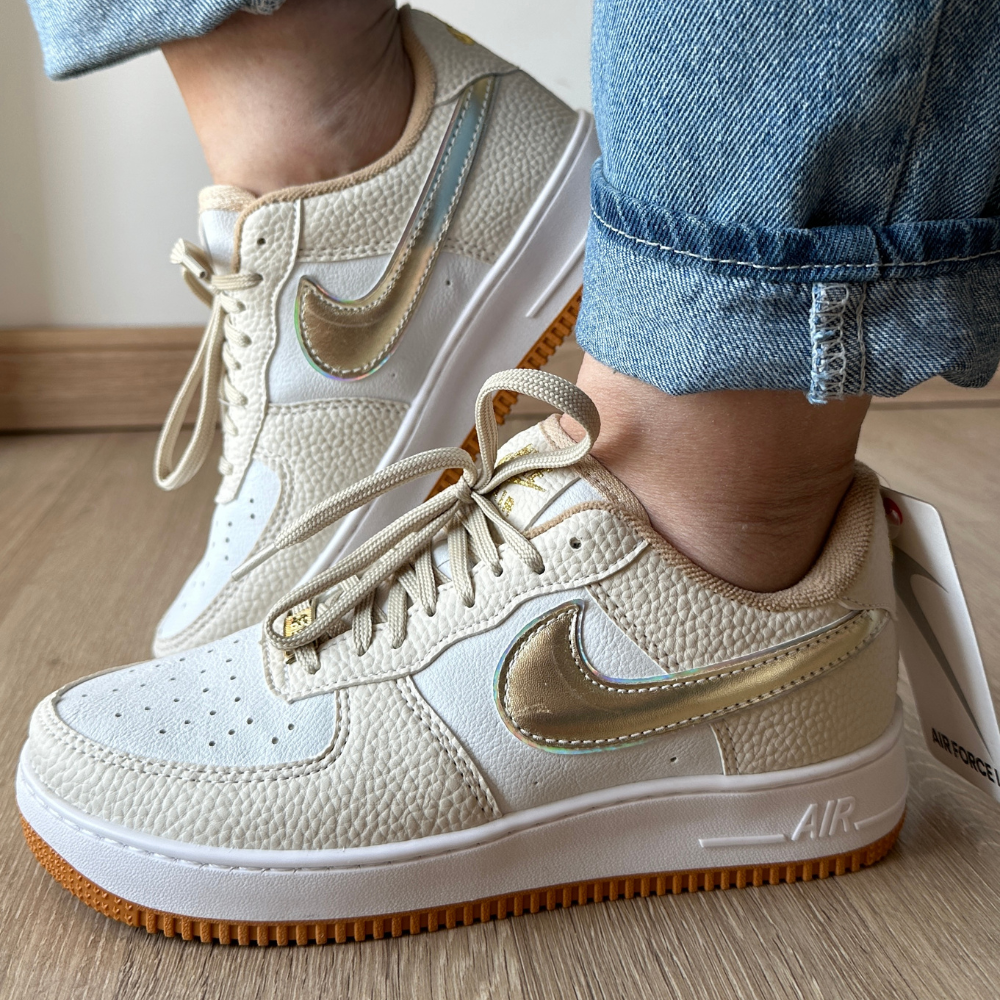 Gold air force 2024 ones high top