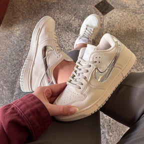 Tênis Nike Dunk Branco Prata Premium