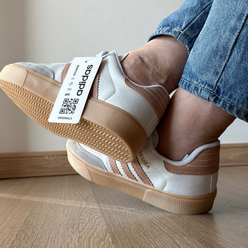 Adidas samba best sale rose beige