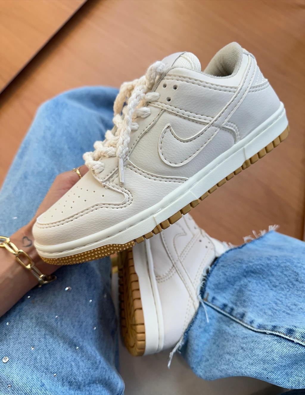 Tênis Nike Dunk SB Nude Bege Premium