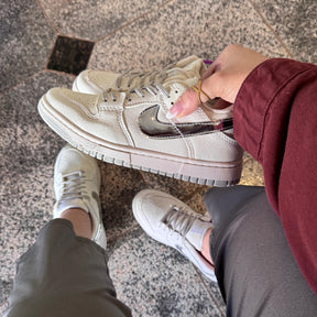 Tênis Nike Dunk Branco Prata Premium