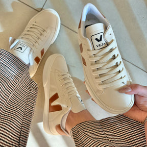 Tênis Cadarço Caramelo Off White Premium