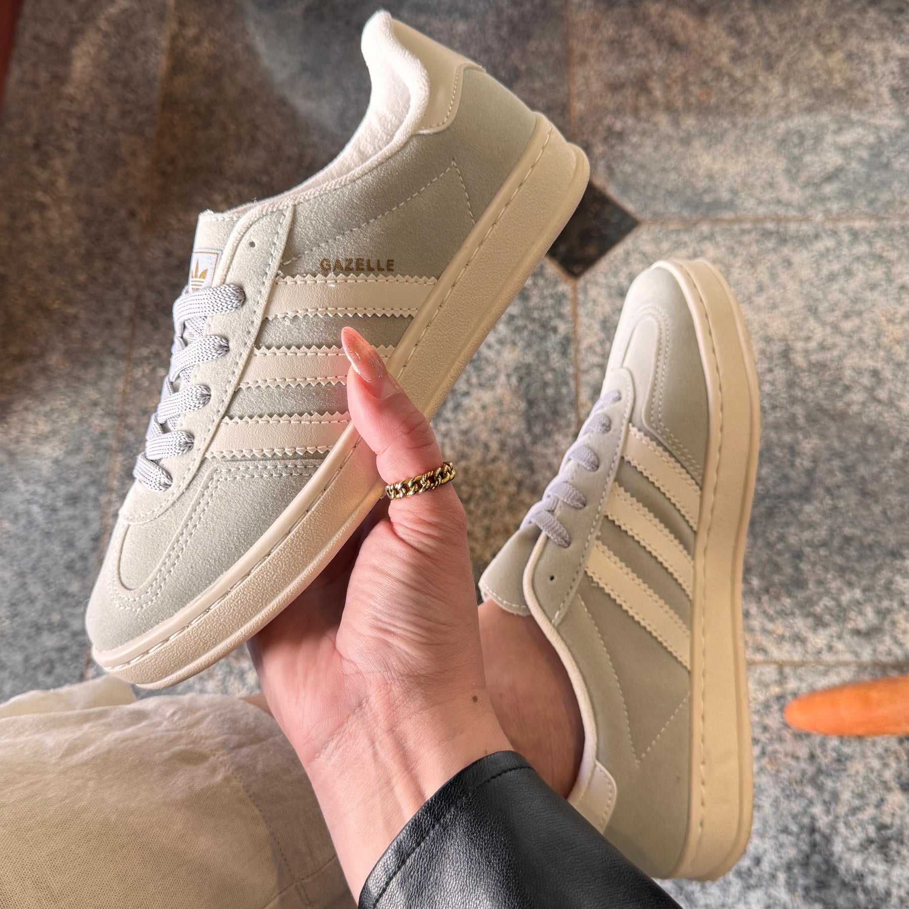 Tênis Adidas Gazelle Cinza Premium 2.0