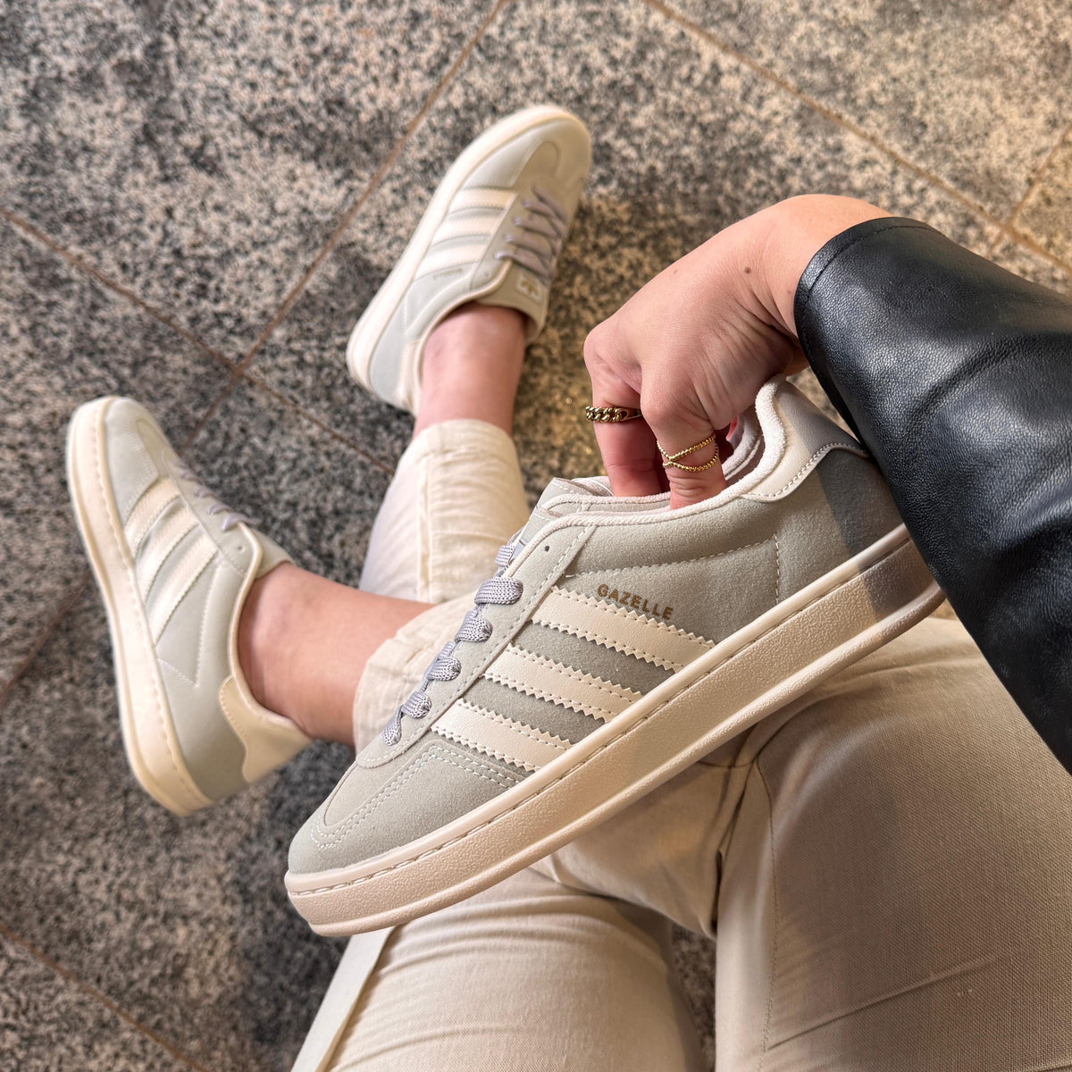 Tênis Adidas Gazelle Cinza Premium 2.0